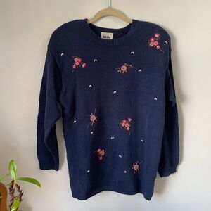 VINTAGE navy sweater